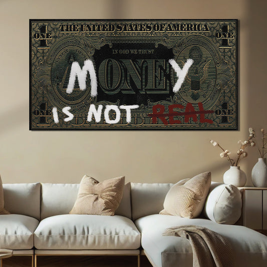 Money Is Not Real Rug