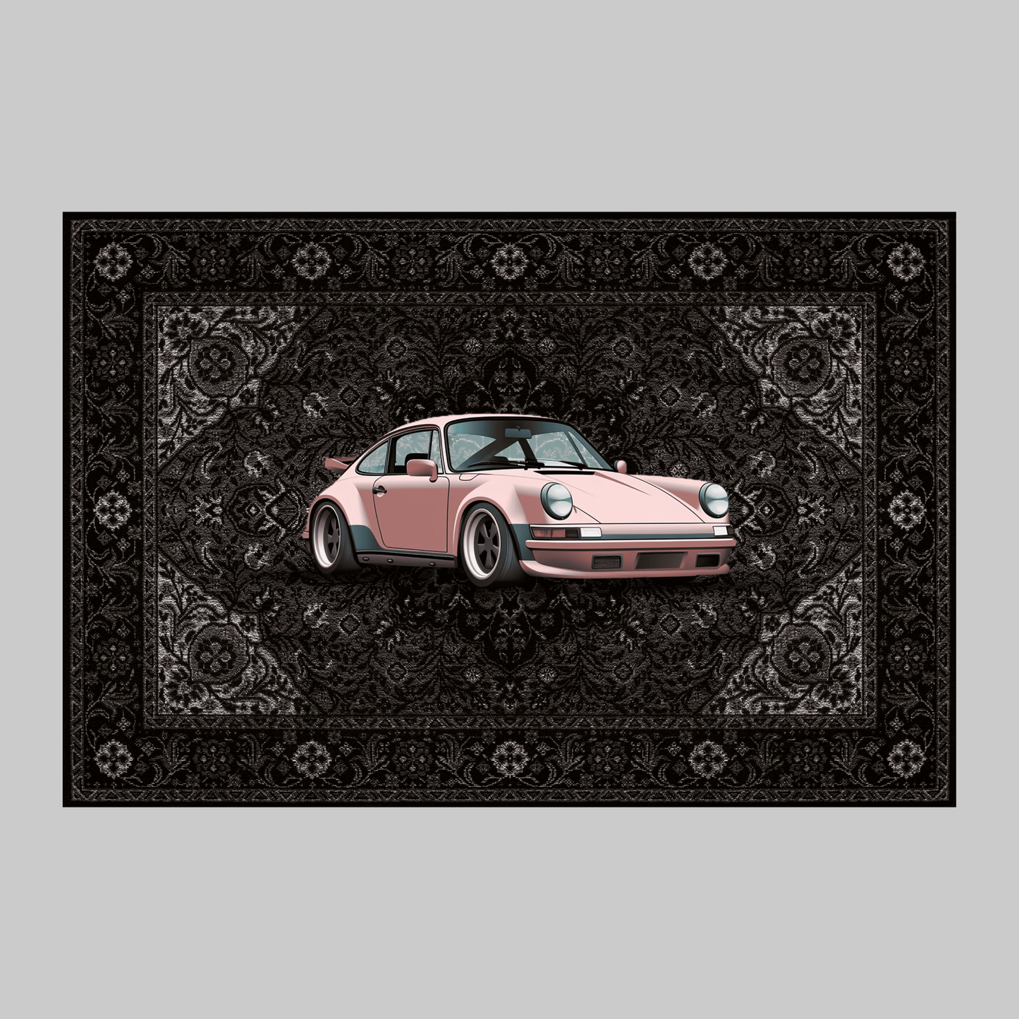 Pink Porsche Rug