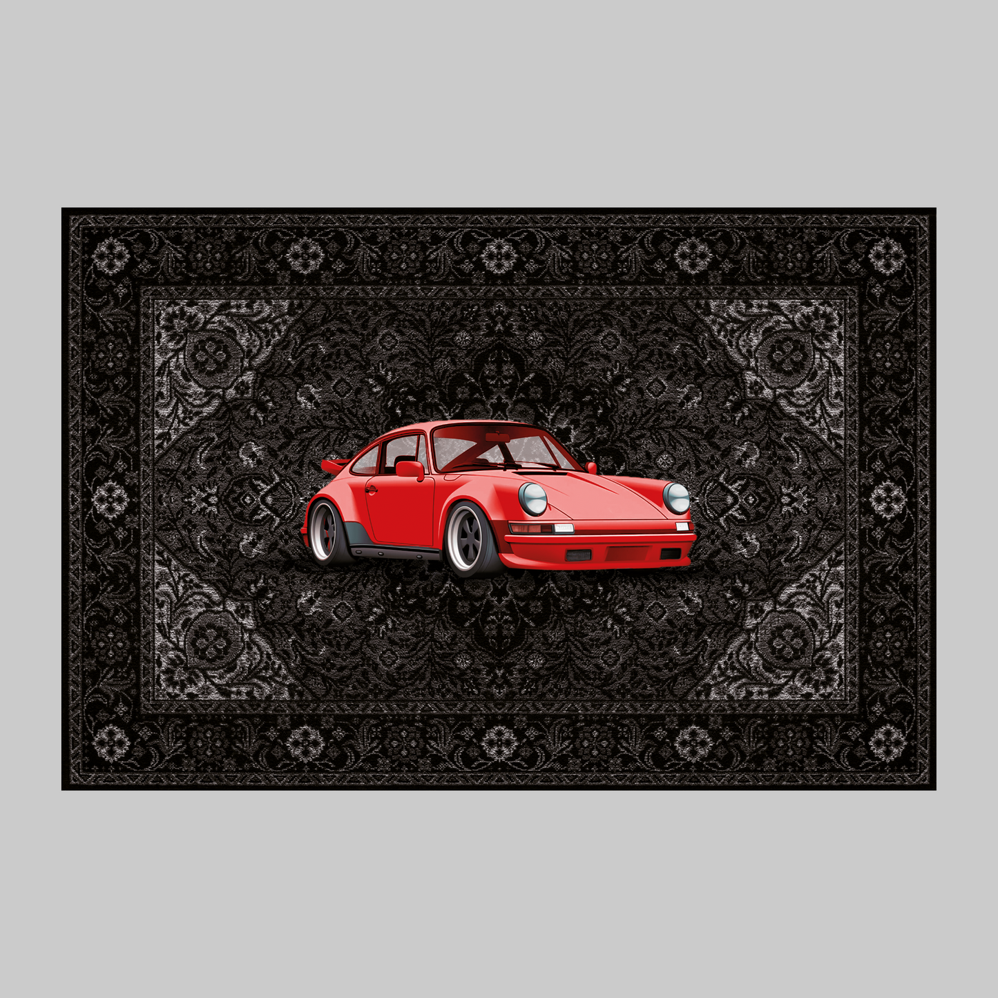 Red Porsche Rug