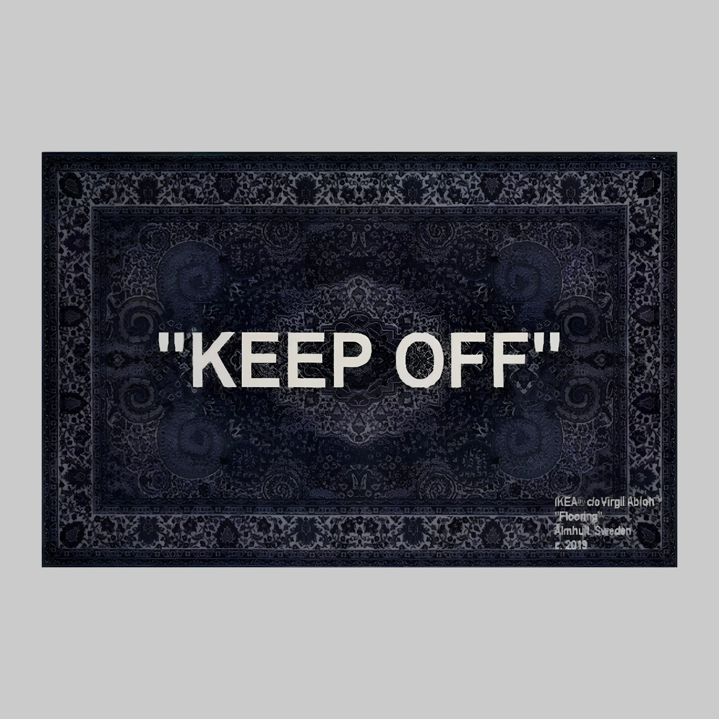Blue KEEP OFF Rug
