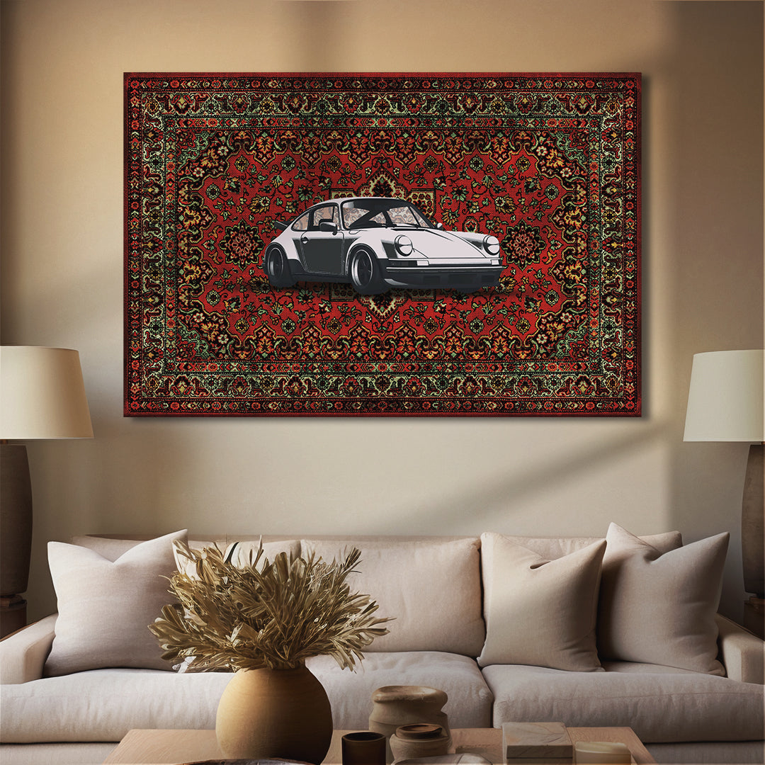 Vintage Porsche Rug