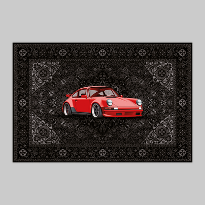 Red Porsche Rug