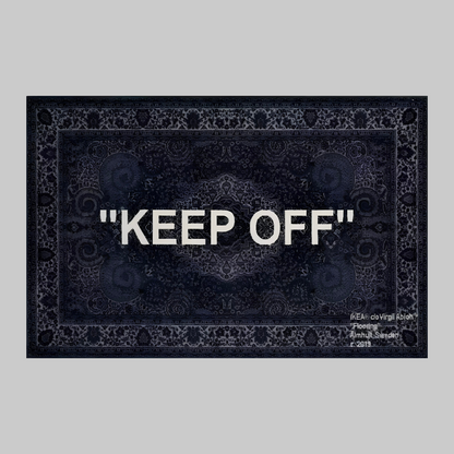 Blue KEEP OFF Rug